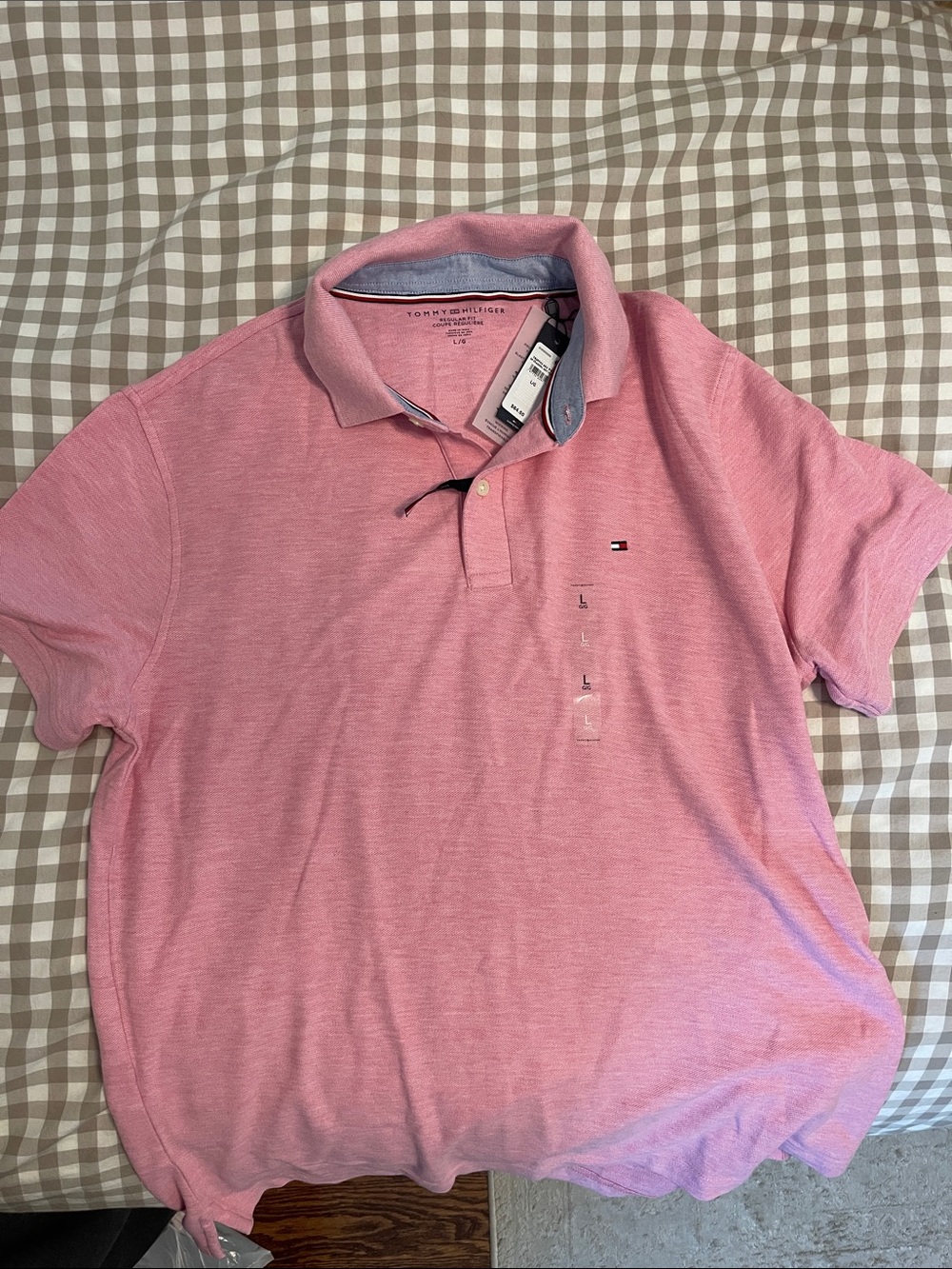 Tommy Hilfiger Men’s Heather Rose Pink Polo
